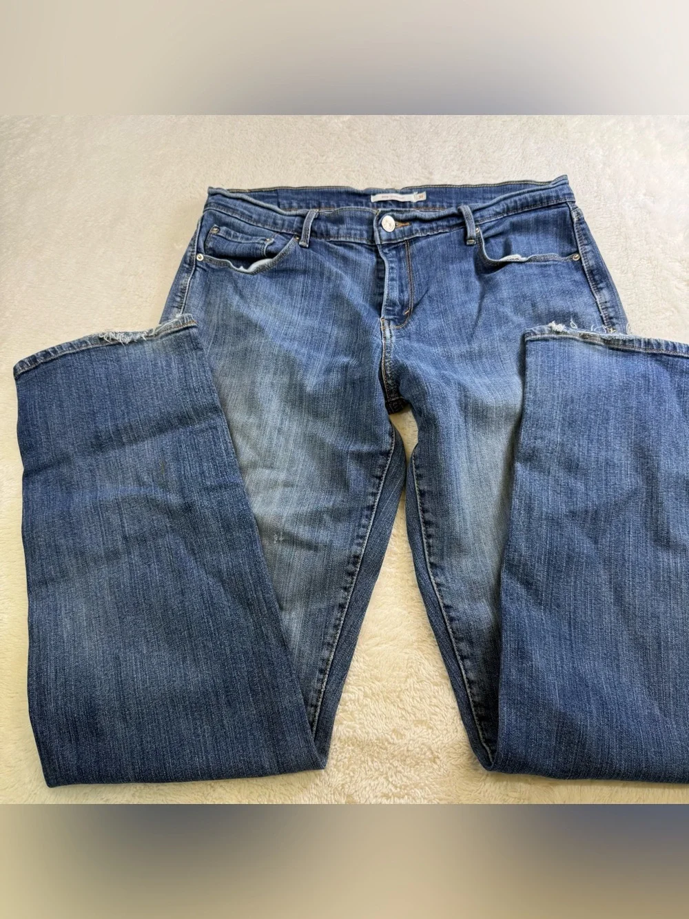 Levi’s 505 Straight Jeans Women’s Size 31 Blue Denim Classic Straight Leg